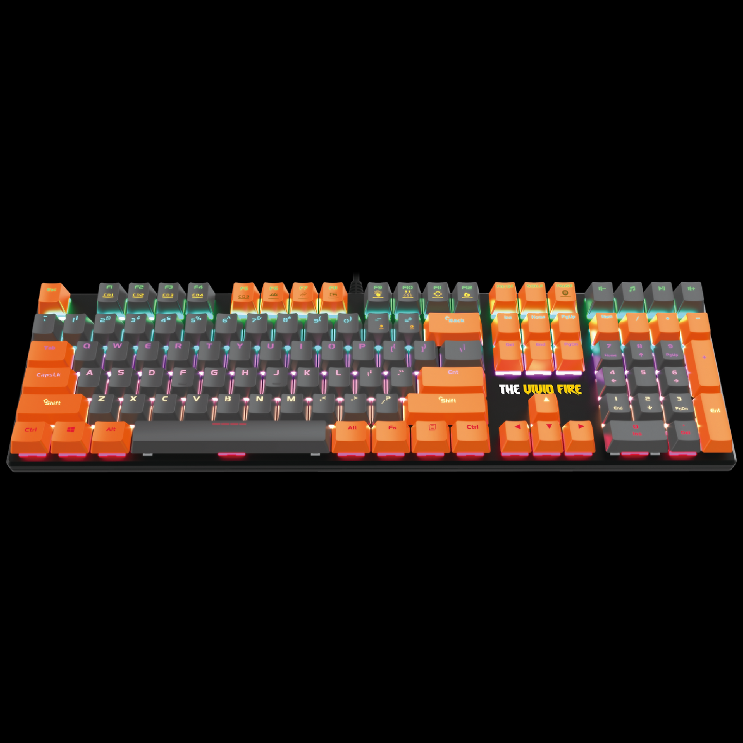 THE VIVID FIRE Premium Wired Keyboard