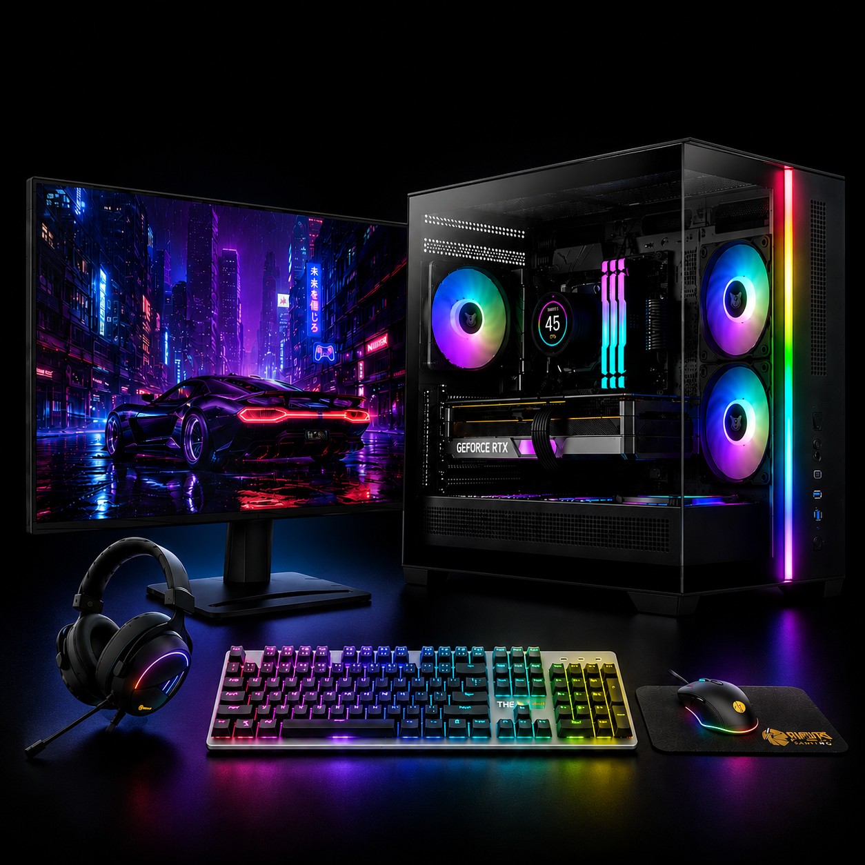 BUNDLE ARMA ATLAS R0 Desktop PC (Computer + 25" Screen + Keyboard + Mouse + Headset)