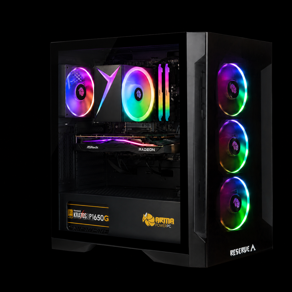 BUNDLE RESERVE R1 V2 Desktop PC (Computer + 27" Curved Screen + Keyboard + Mouse + Headset)