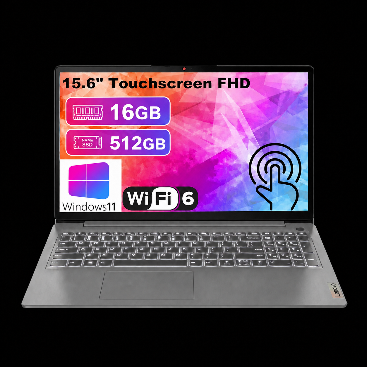 Lenovo Slim 3 Touch 2025 | Ryzen 7 (8-CORE) + Radeon APU | 16GB RAM | 512GB SSD