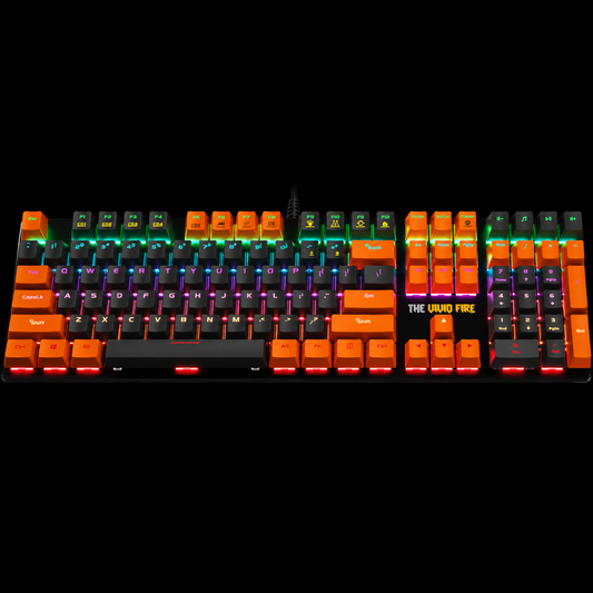 THE VIVID FIRE Premium Wired Mechanical Keyboard RGB GAMING